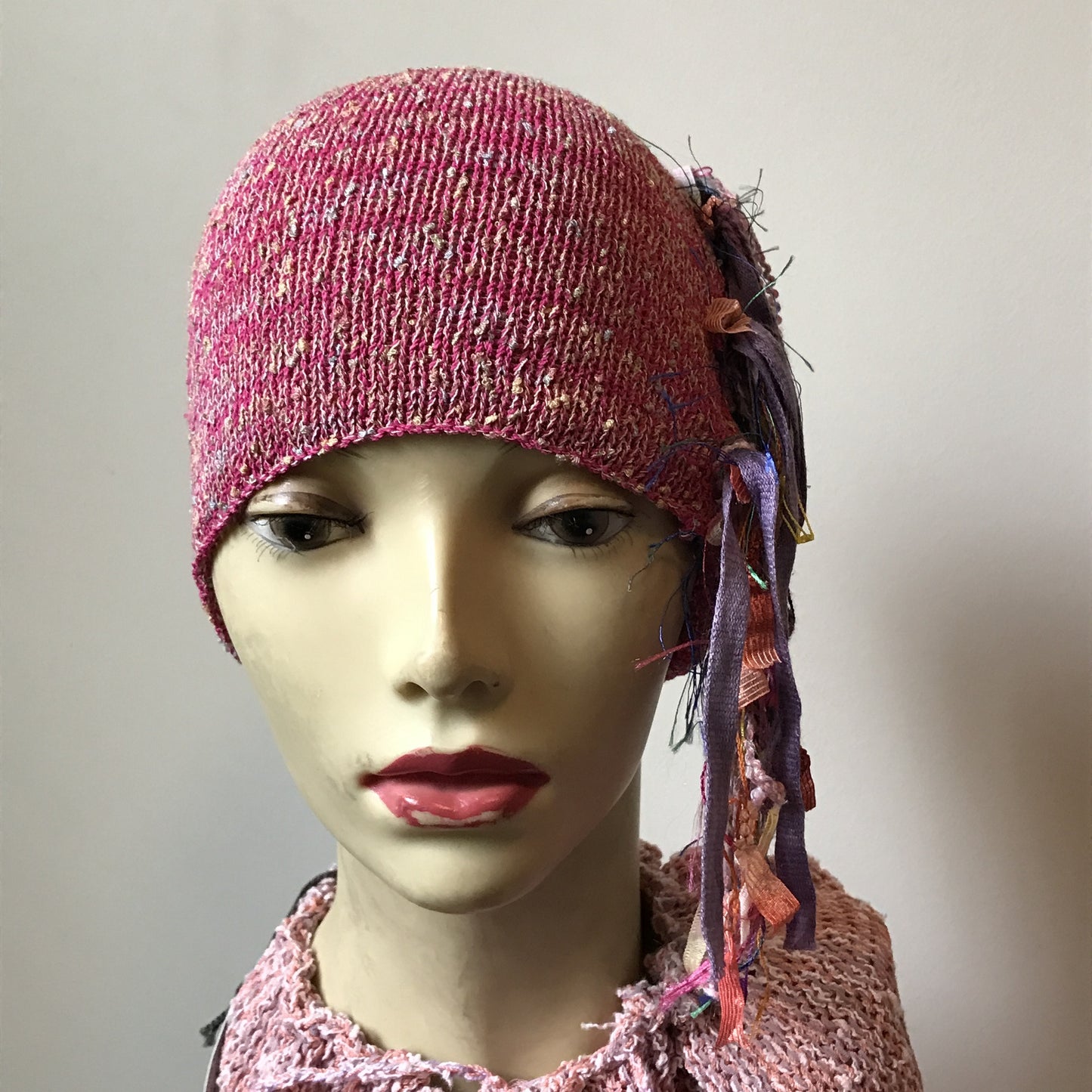 Hot Pink Tweed *Funky Chic Hat* (FH10)