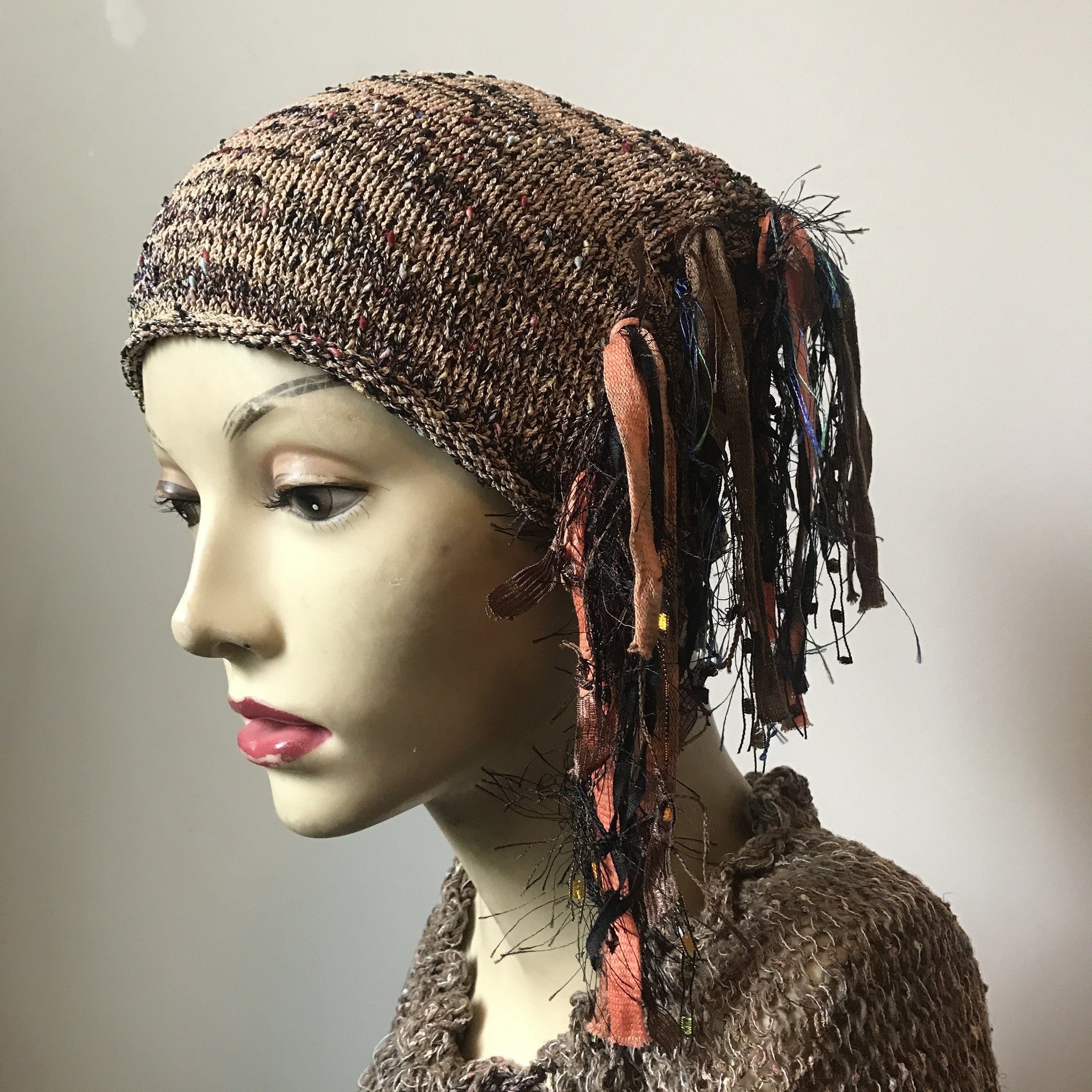 Brown Tweed *Funky Chic Hat* (FH15)