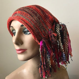 Red Tweed *Funky Chic Hat* (FH77)