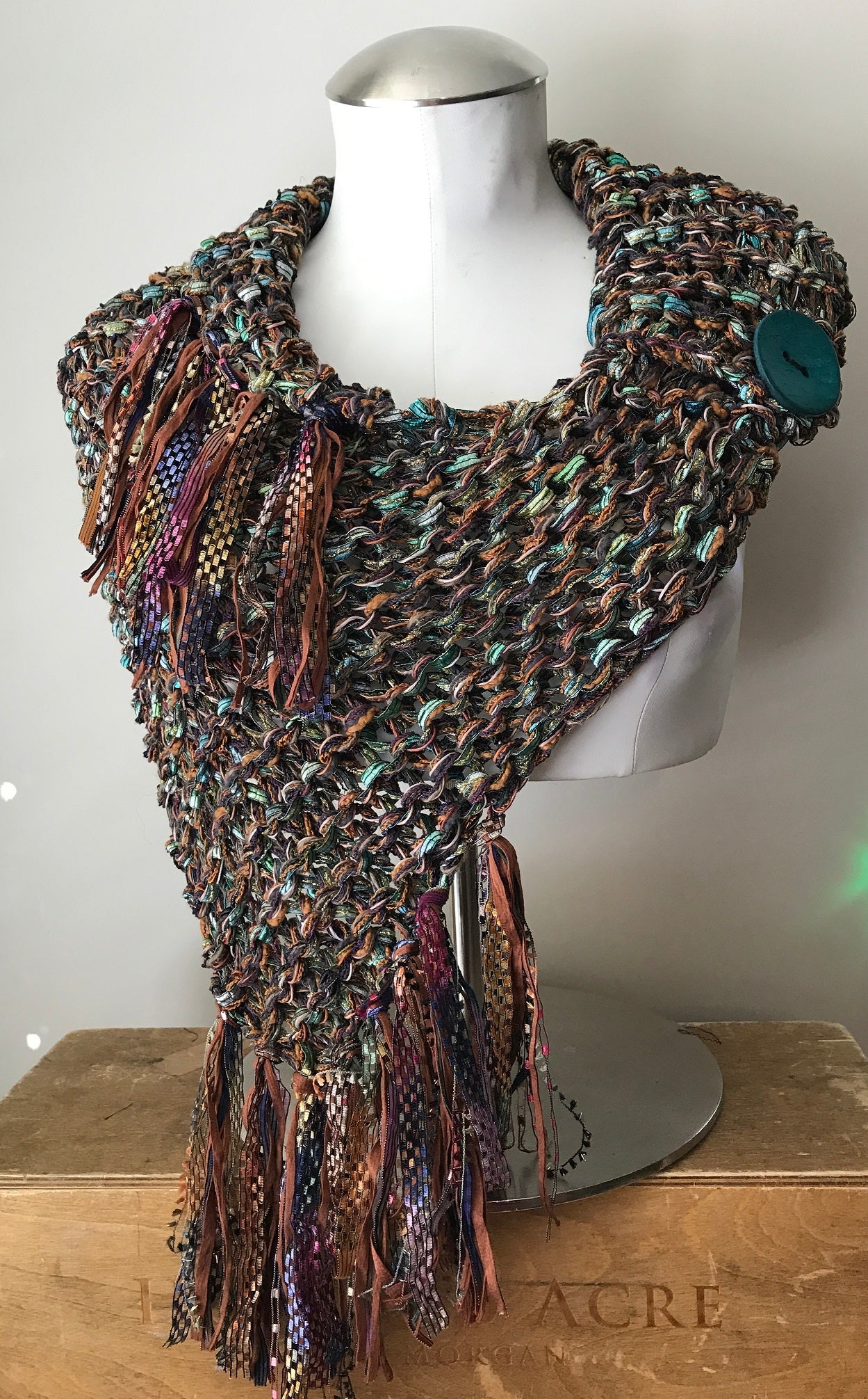 Copper Toned Shawl w/Fringe (SH708)