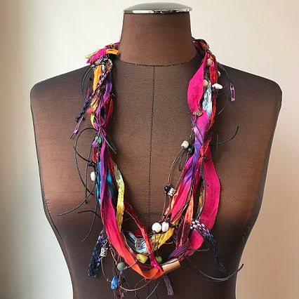 Exotic Fiber Necklace