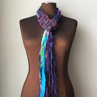 Purple Toned, Adjustable Scarf, (AS53)