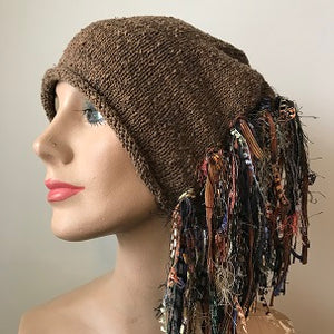 Brown Tweed, Funky Chic Hat, (FH84)