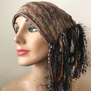 Brown Tweed, Funky Chic Hat, (FH88)