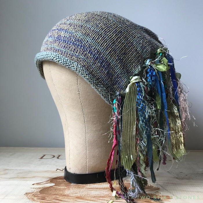 Mint Green Tweed *Funky Chic Hat*