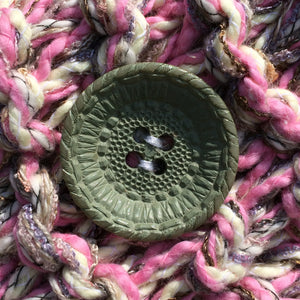 Pink Tweed Shawl w/Button