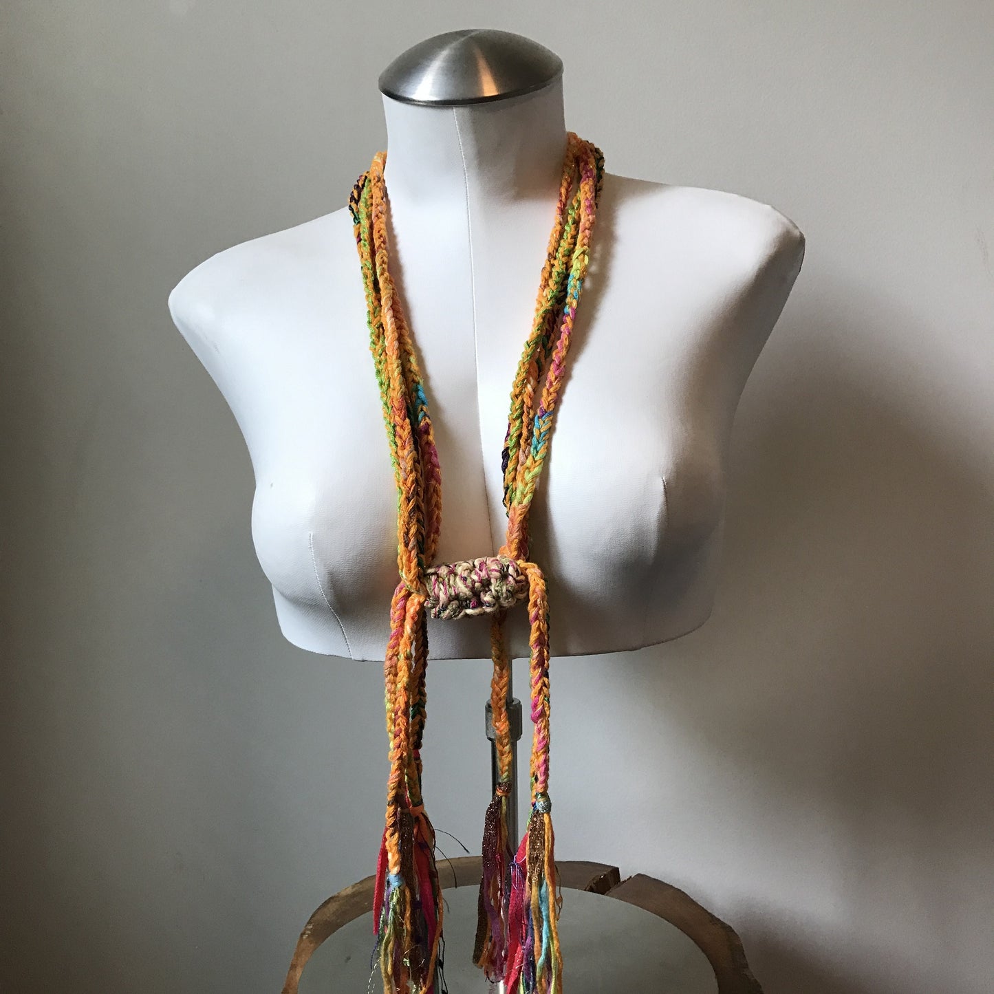 Funky Chic Boho Fiber Necklace (TN3)