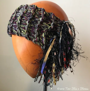 Olive Berry Tweed *Funky Chic* Headband