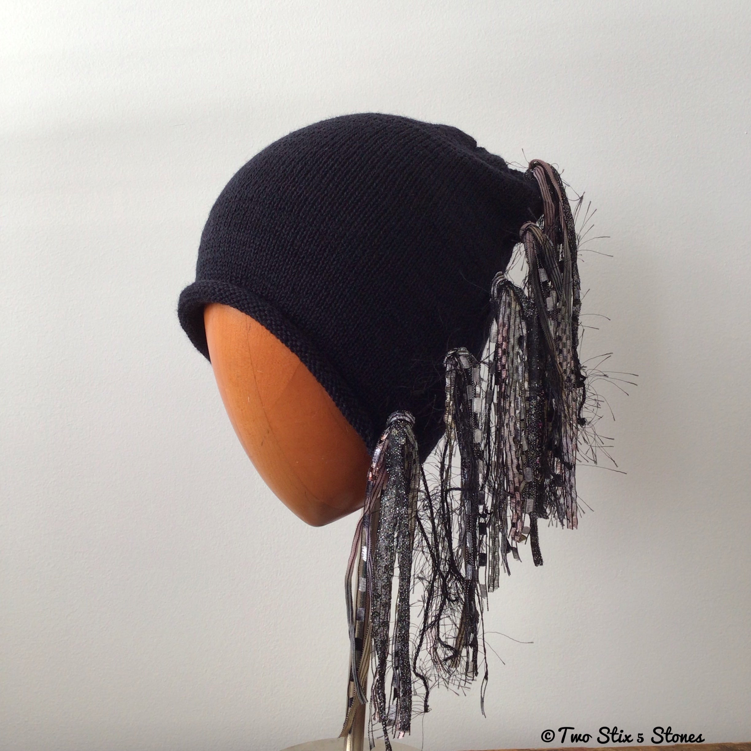 Black Tweed Signature *Funky Chic* Hat