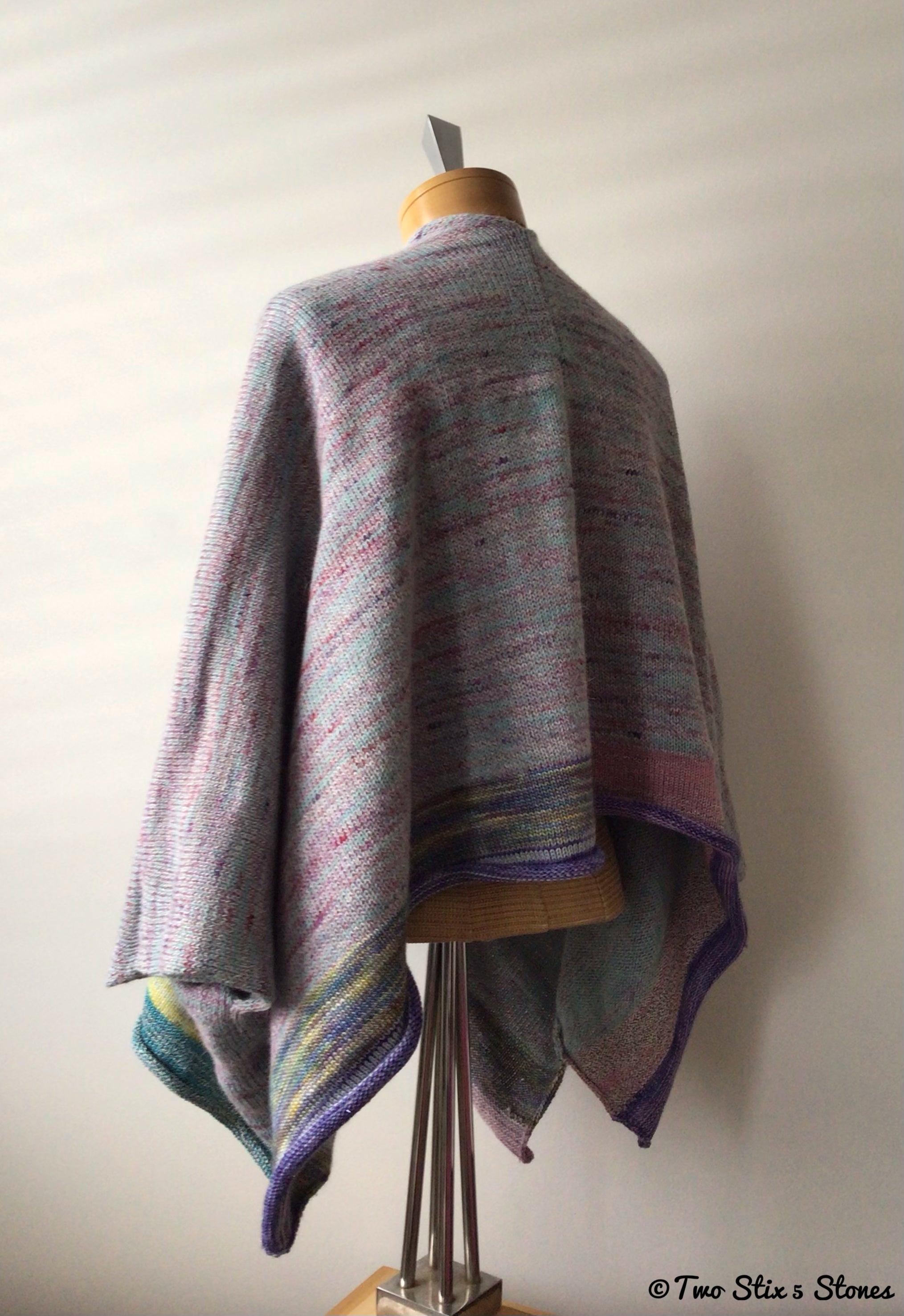 Soft Blue &/Lavender Tweed Kimono