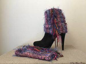 Lavender Tweed *Diva Chic* Boot Topper (Stretches)