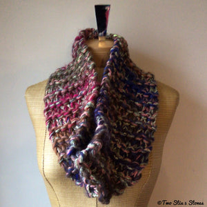 Variegated Tweed Knit Cowl