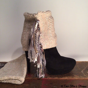 Ivory Tweed *Diva Chic* Boot Toppers