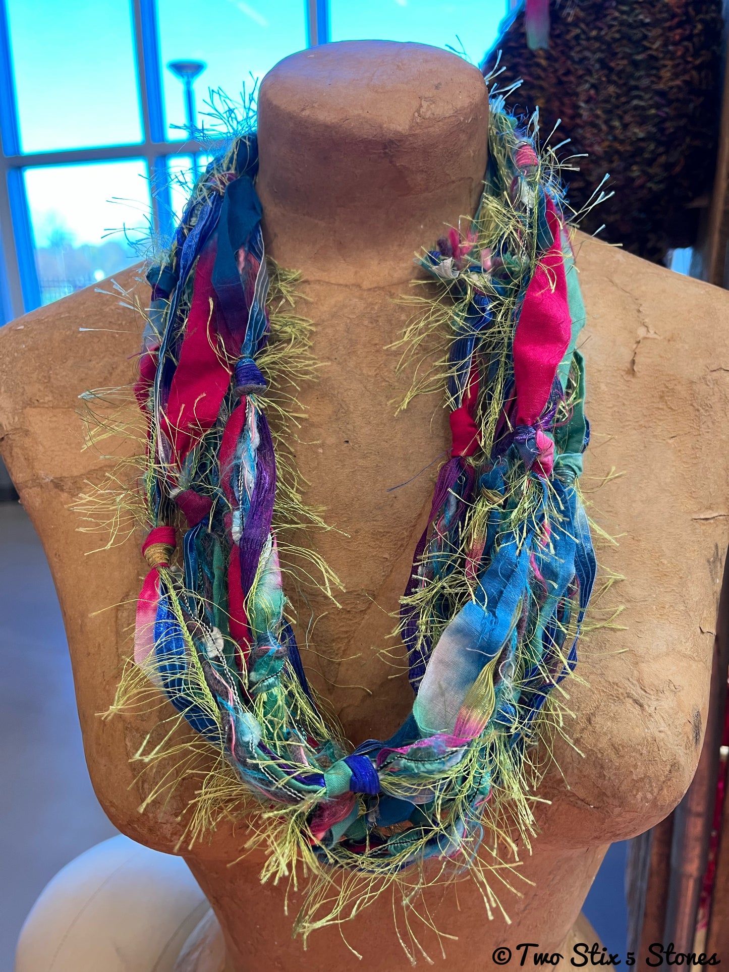 Fiber Necklace w/Band