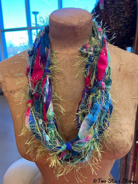 Fiber Necklace w/Band