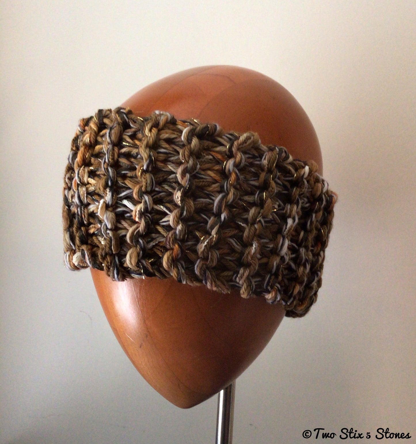 Brown Tweed Headband