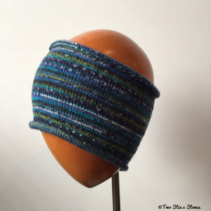 Turquoise & Blue Knit Headband