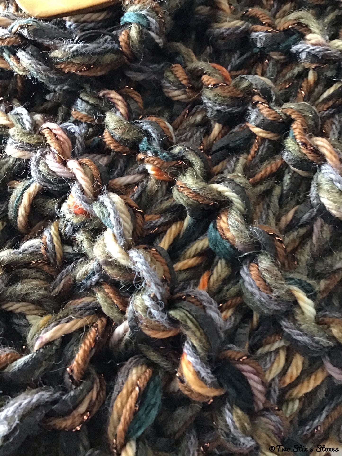 Luxe Chocolate Tweed Shawl w/Fringe