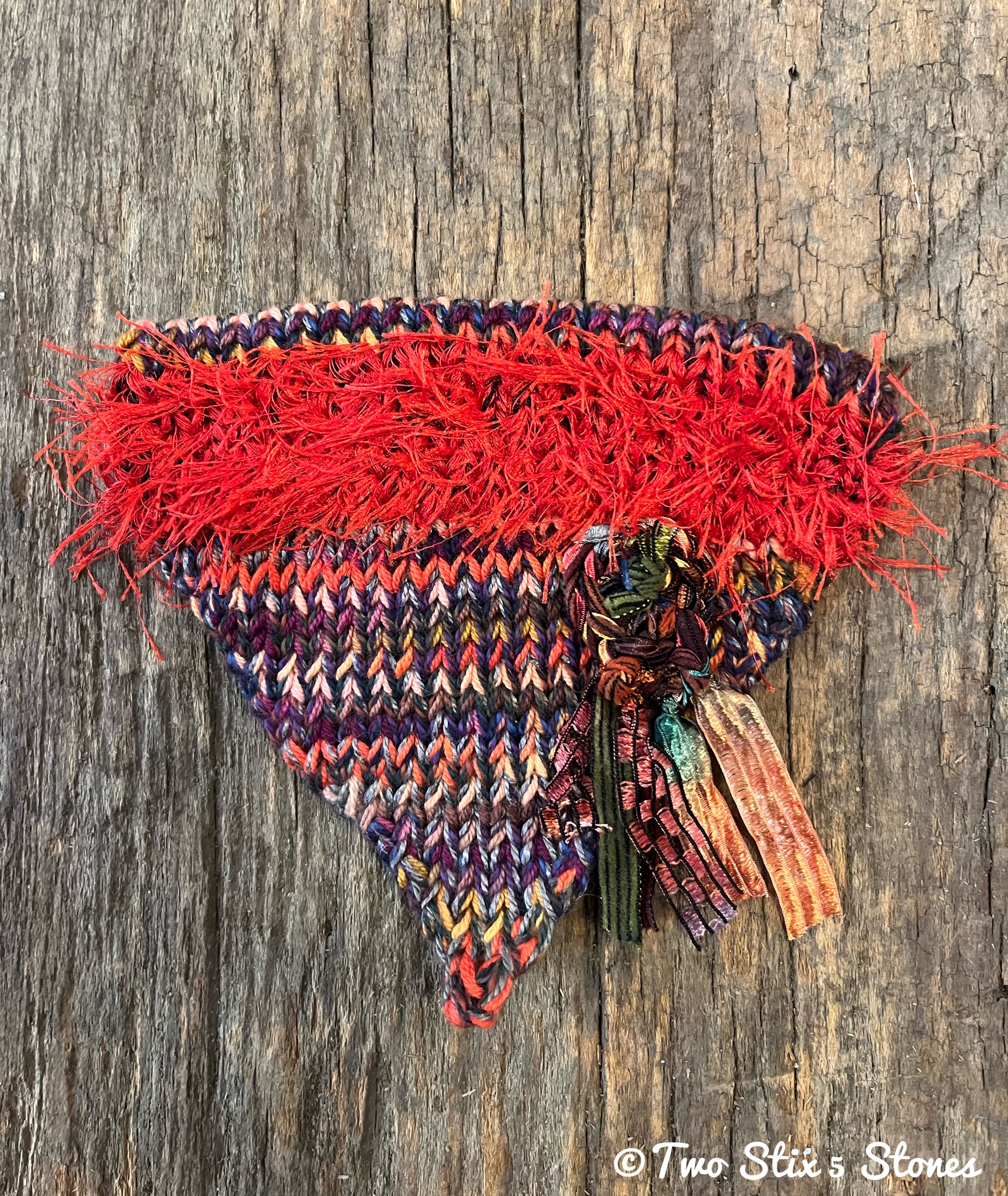 S - Pet Tweed Knit Bandana