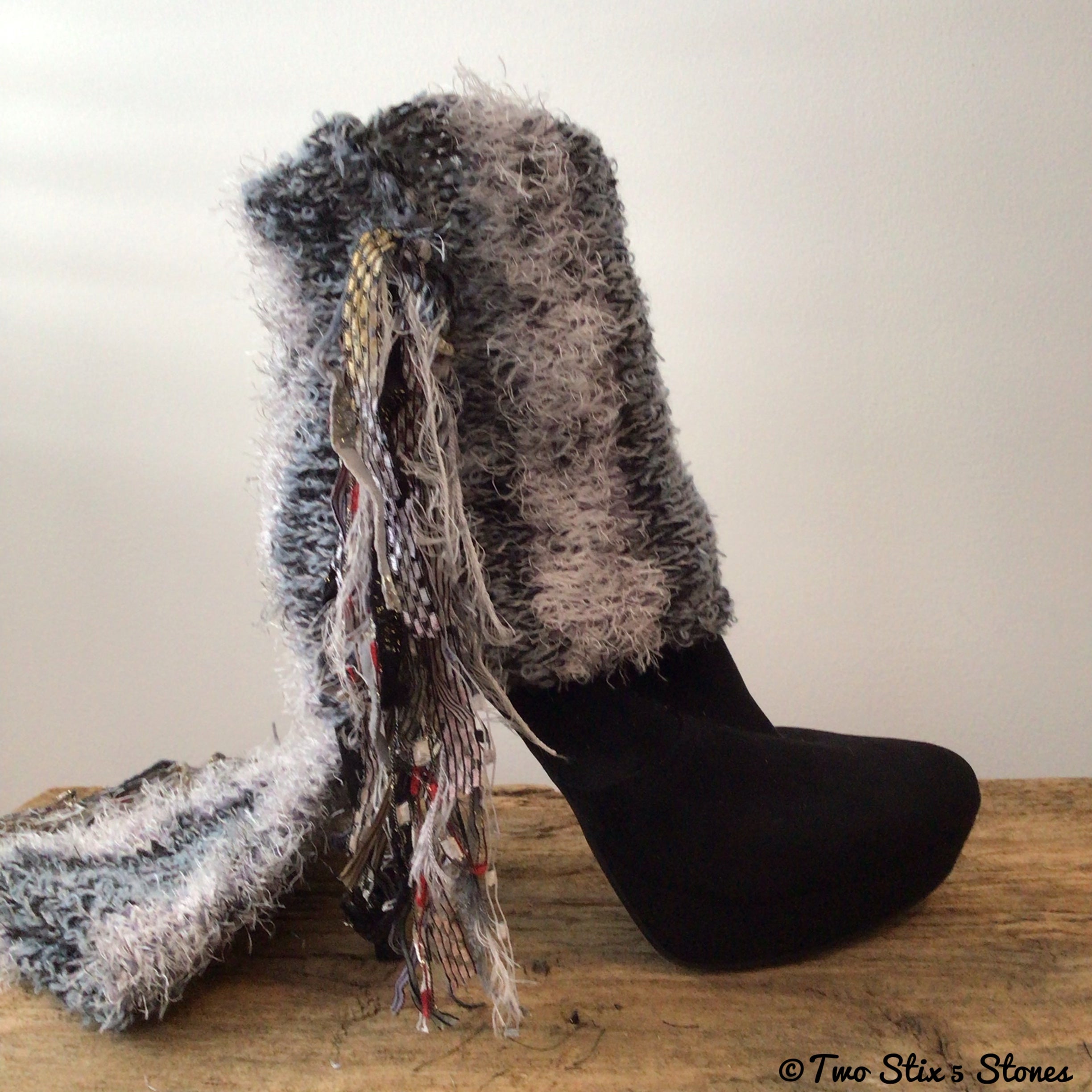 Grey *Diva Chic* Boot Topper