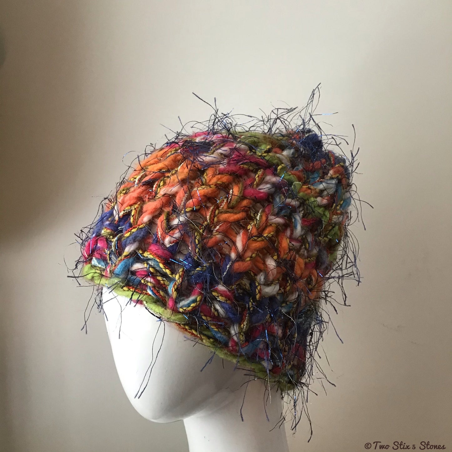 Blue/Orange/Green/Pink Beanie