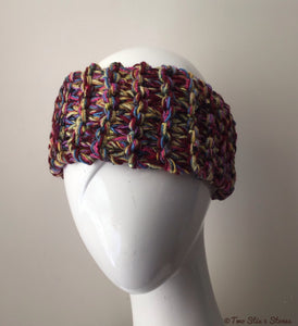 Purple & Yellow Tweed Headband