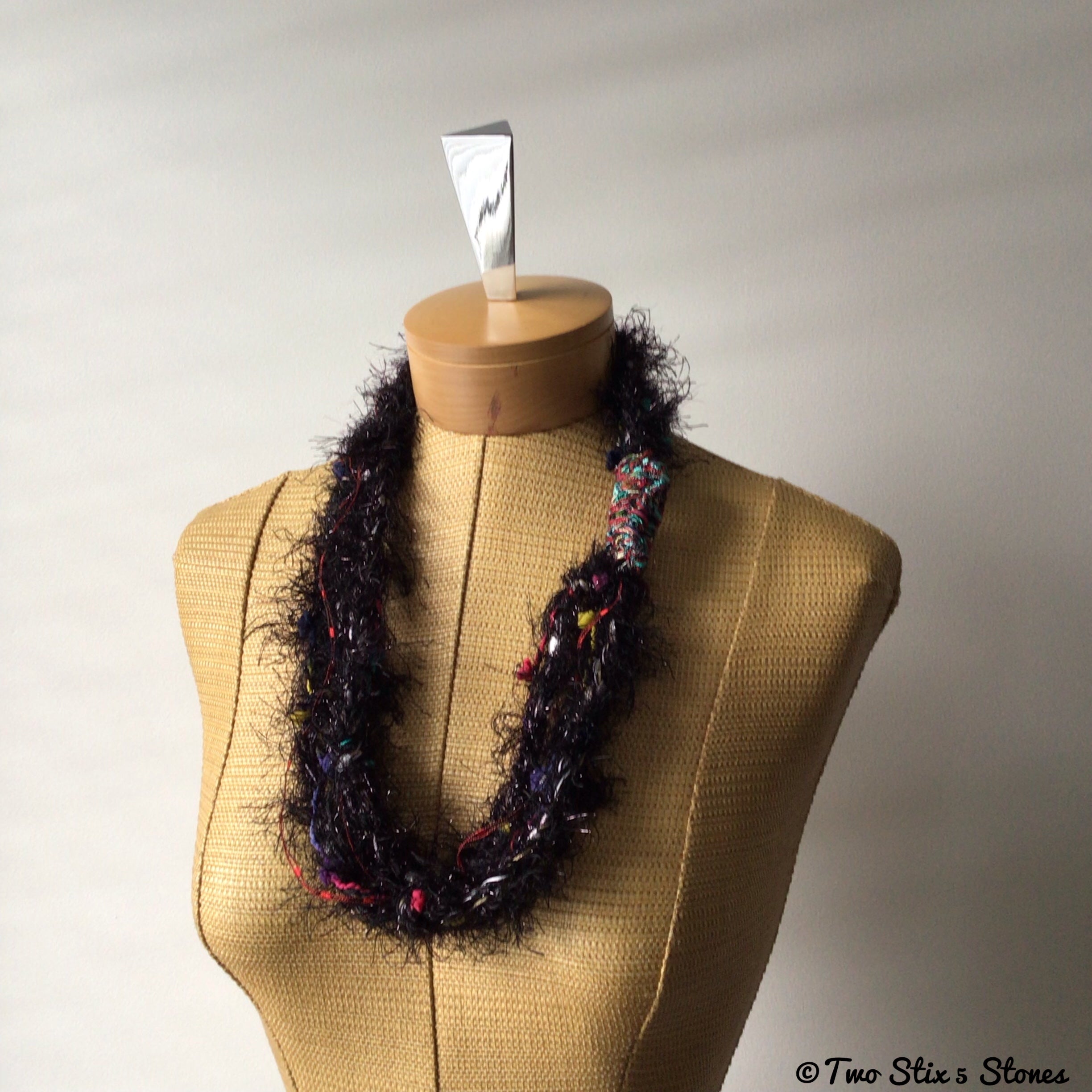 Black Fiber Necklace