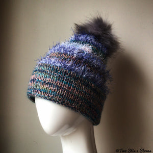 Luxe Turquoise *Funky Tweeds* Beanie/Slouchy Beanie