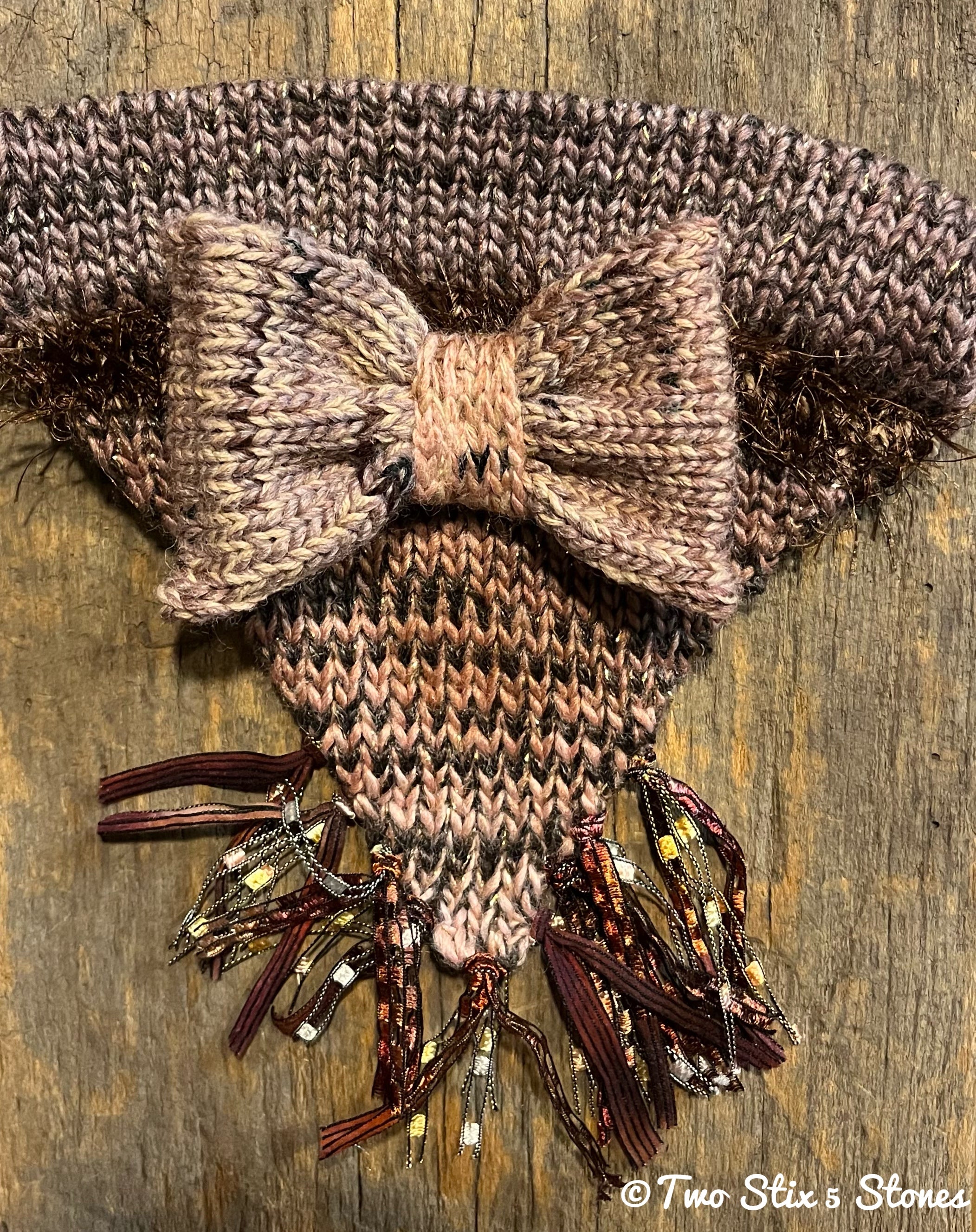 M/L - Pet Tweed Knit Bandana