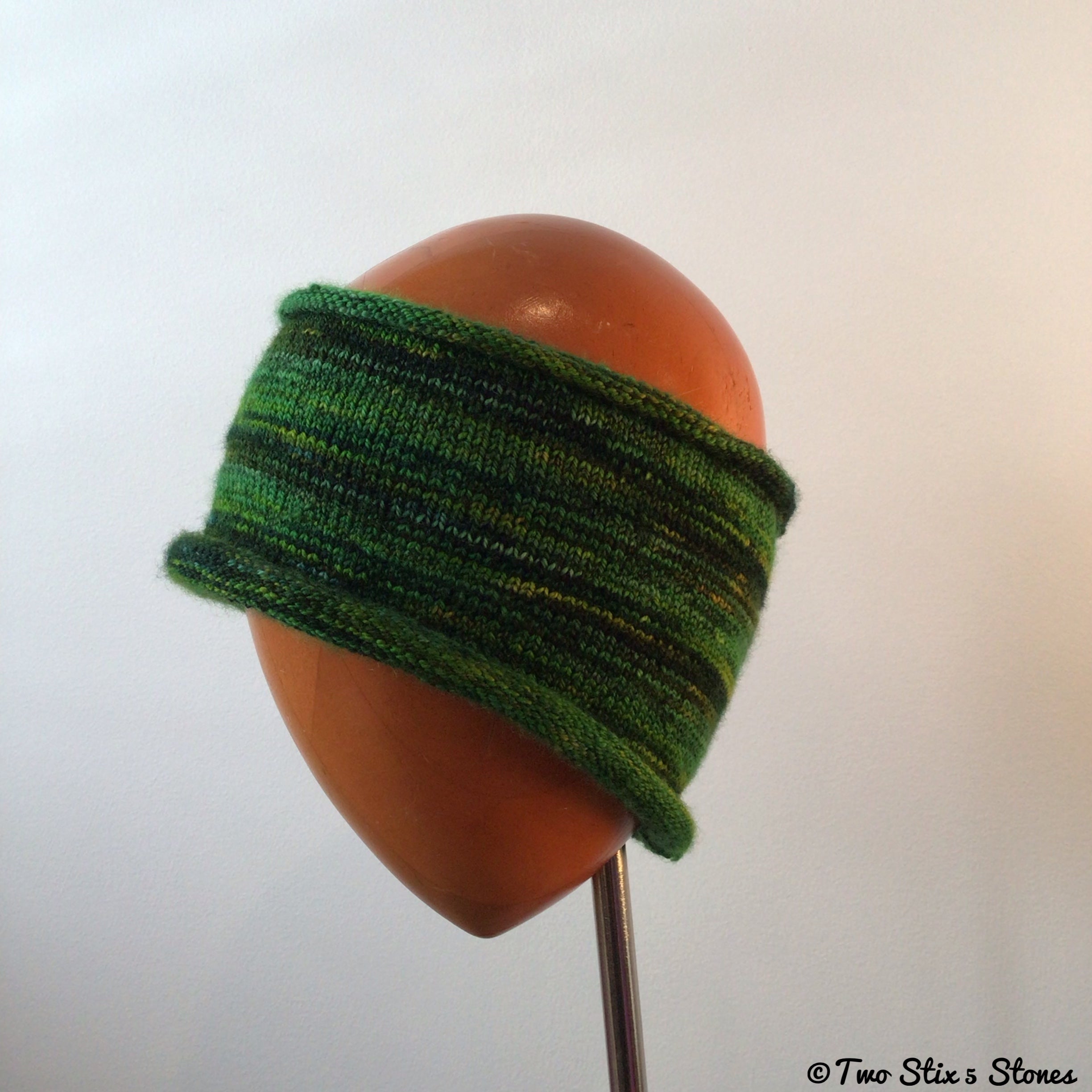 Green Merino Knit Headband