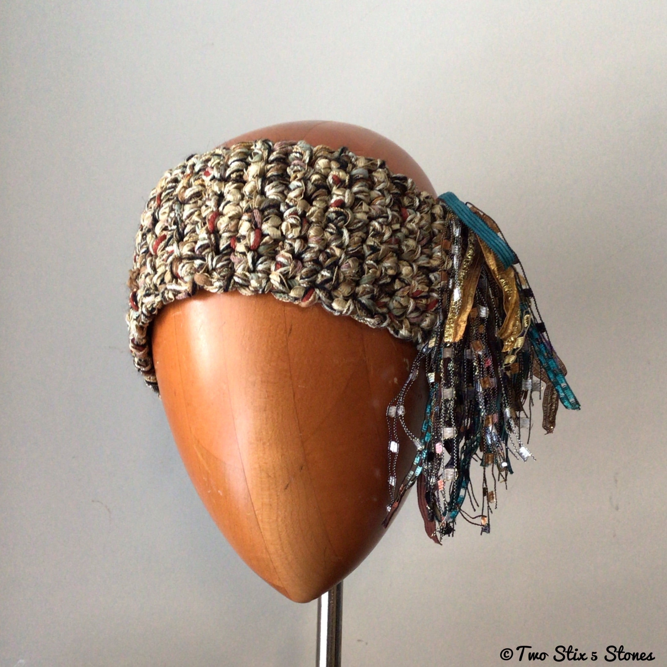 Luxe Copper Tweed *Diva Chic* Headband