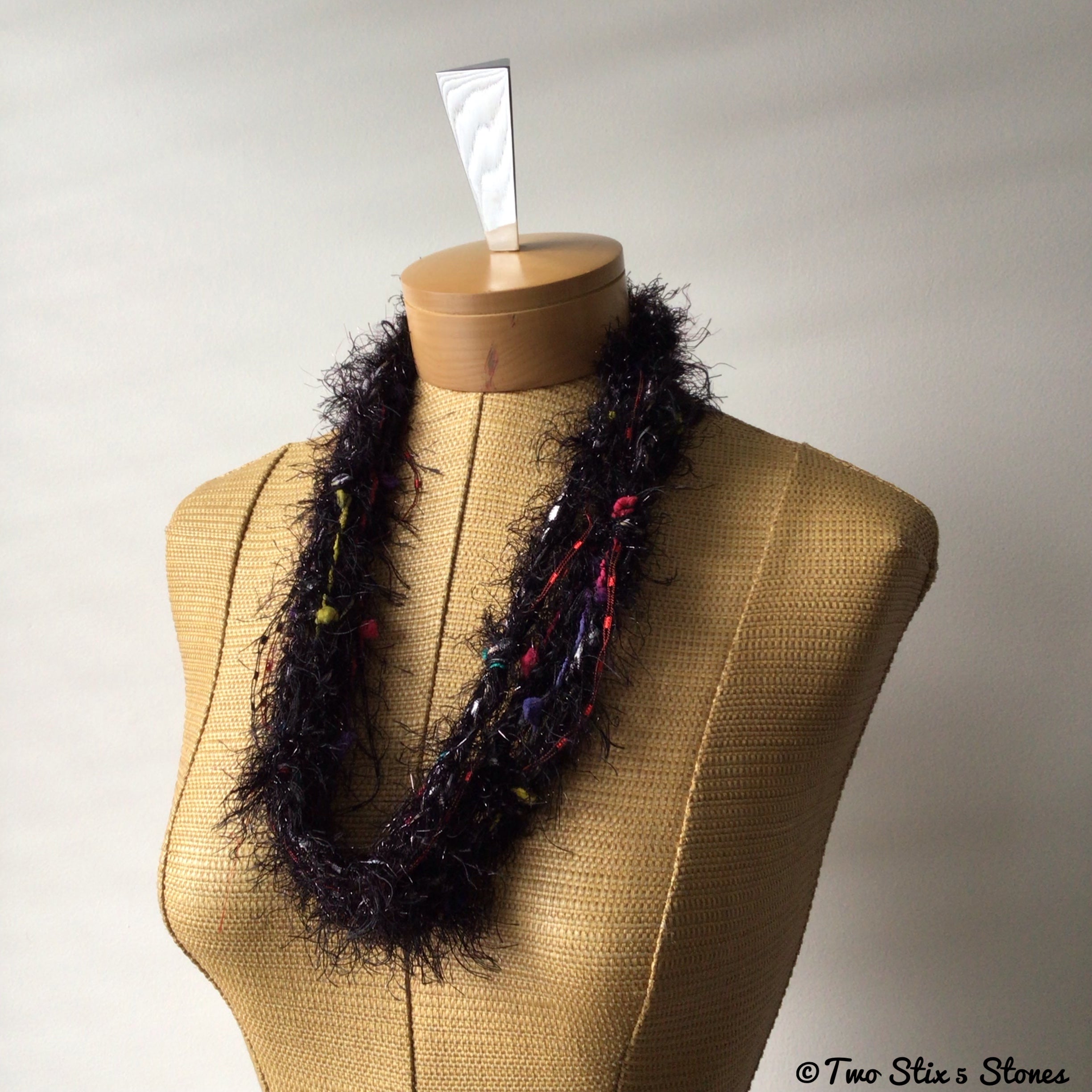 Black Fiber Necklace