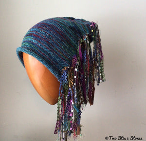 Turquoise Tweed Signature *Funky Chic* Hat