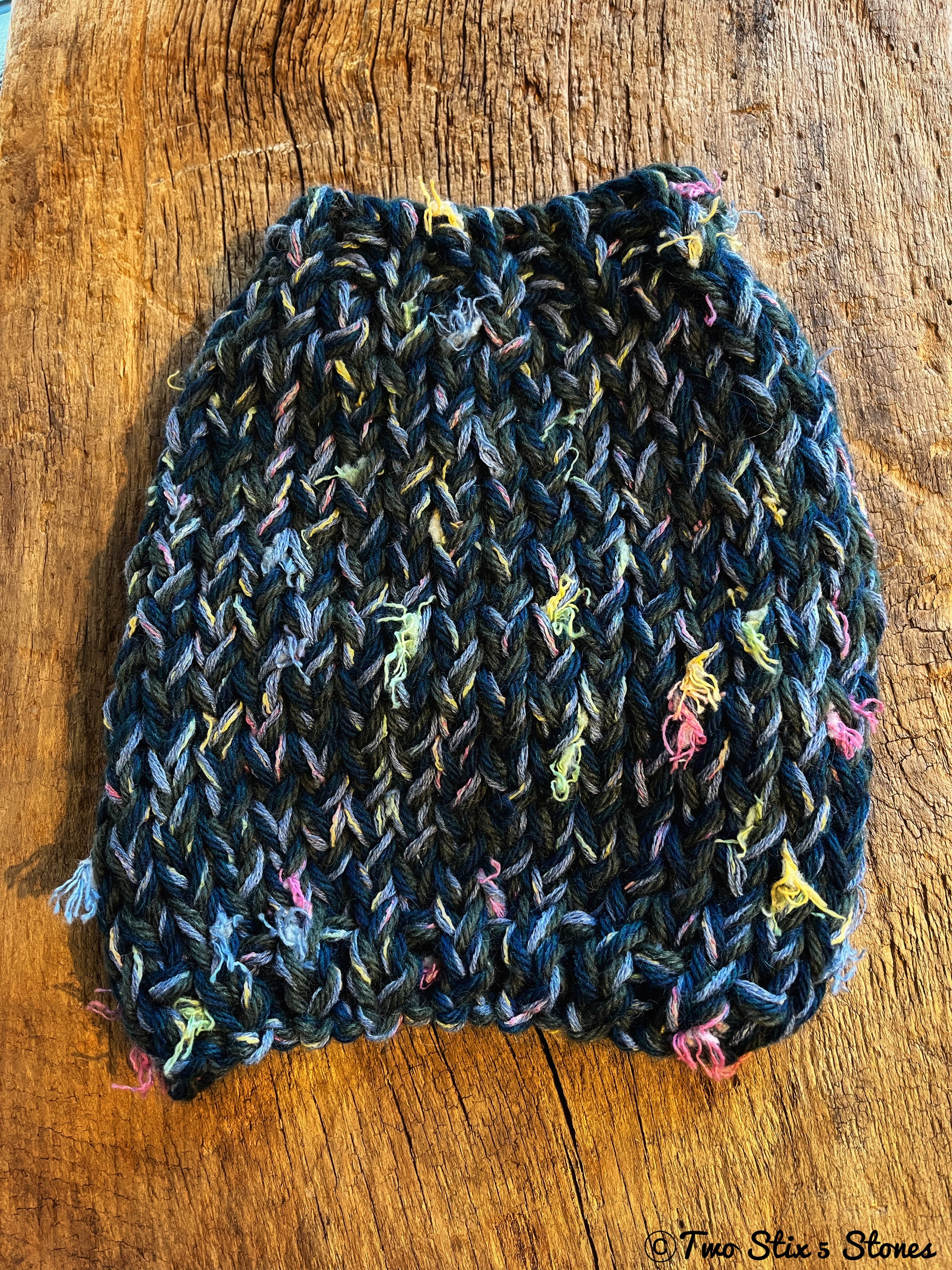 XXS - Blue Tweed Knit Dog Sweater