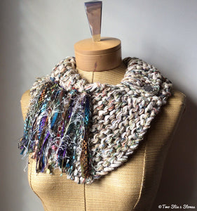 Oatmeal Tweed Shawlette