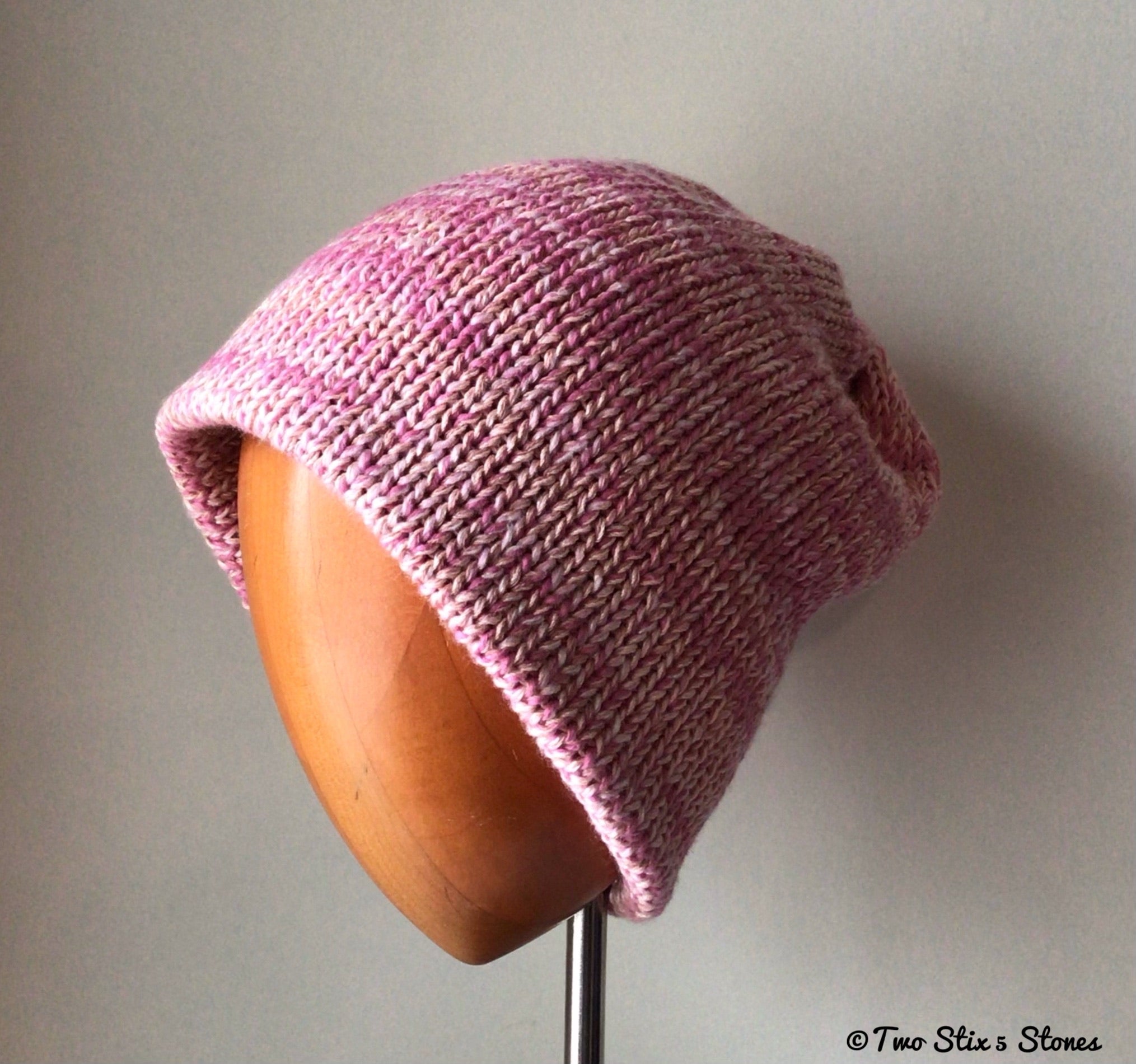 Pink Slouchy Beanie