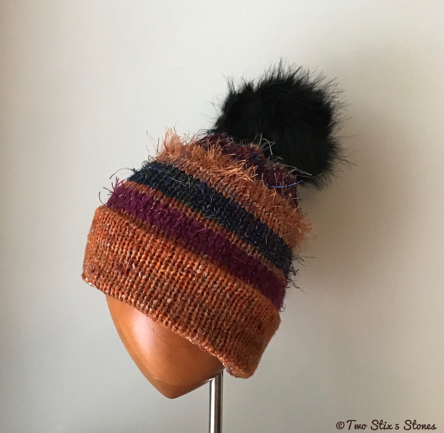 Luxe Pumpkin Spice *Funky Tweeds* Beanie/Slouchy Beanie