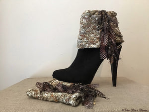 Oatmeal Tweed *Diva Chic* Boot Toppers (Short Version)