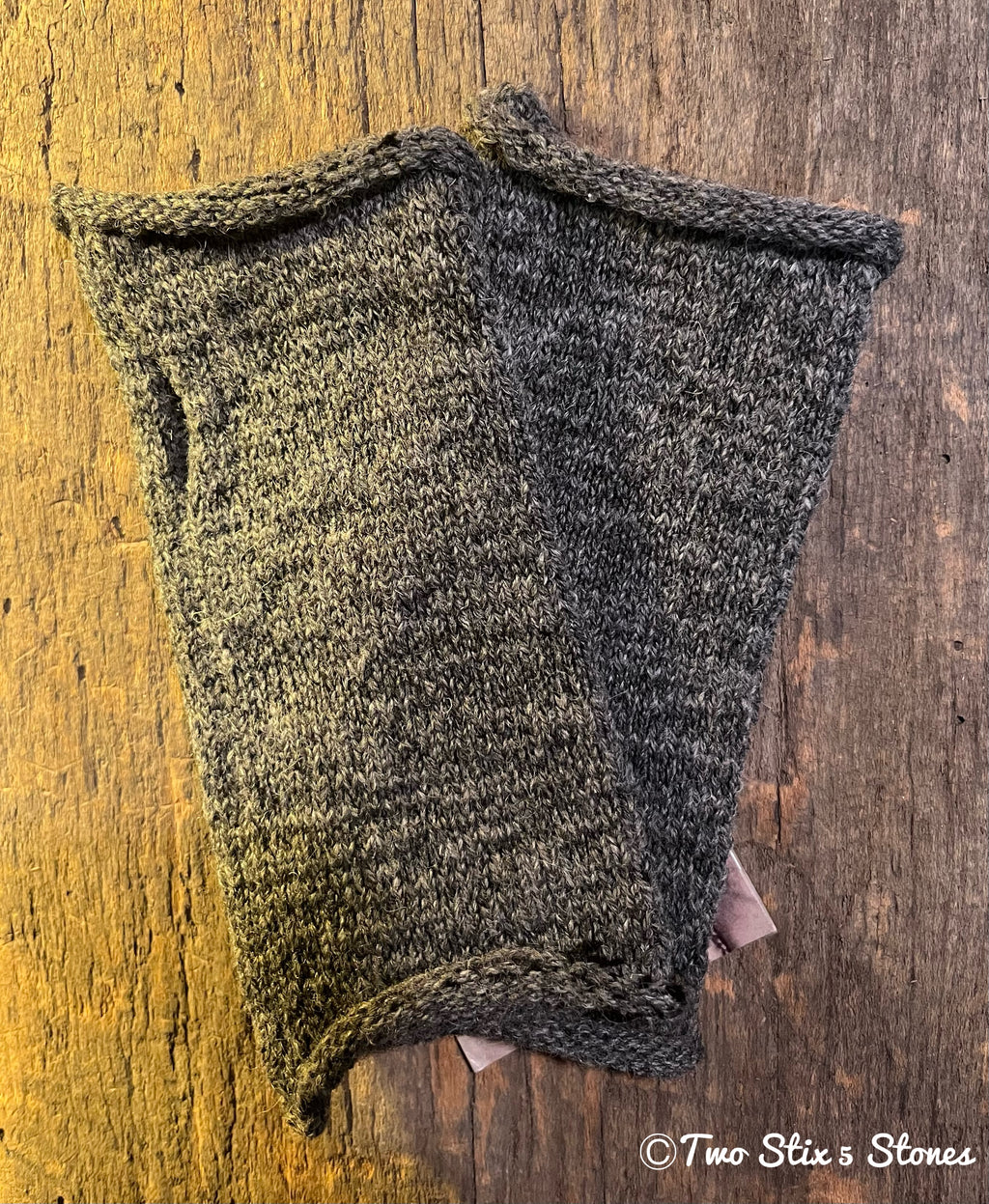 Grey Fingerless Gloves