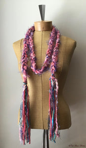 Pink Tweed Decorative Scarf/Belt