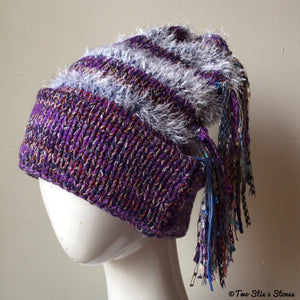 Luxe Purple Tweed Signature *Funky Chic* Hat