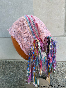 Pink Tweed Slouchy *Funky Chic* Hat