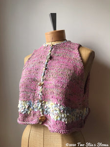 Pink Tweed Vest