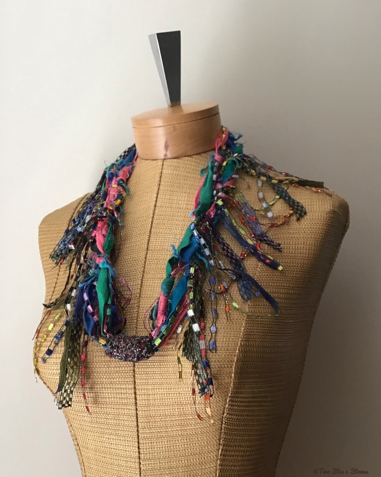 Funky Chic Fiber Necklace