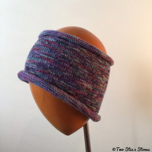 Purple Variegated Knit Headband