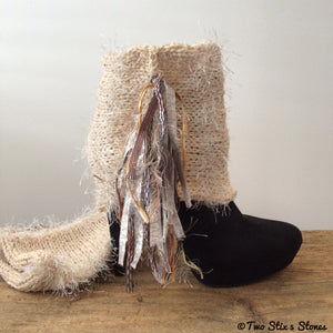 Cream Tweed *Diva Chic* Boot Toppers