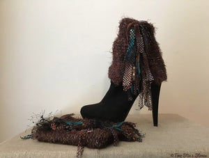 Chocolate Tweed *Diva Chic* Boot Topper (Stretches)