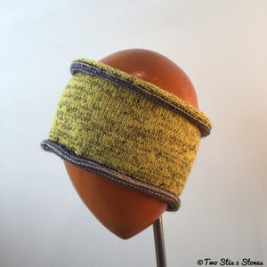 Yellow Tweed Knit Headband
