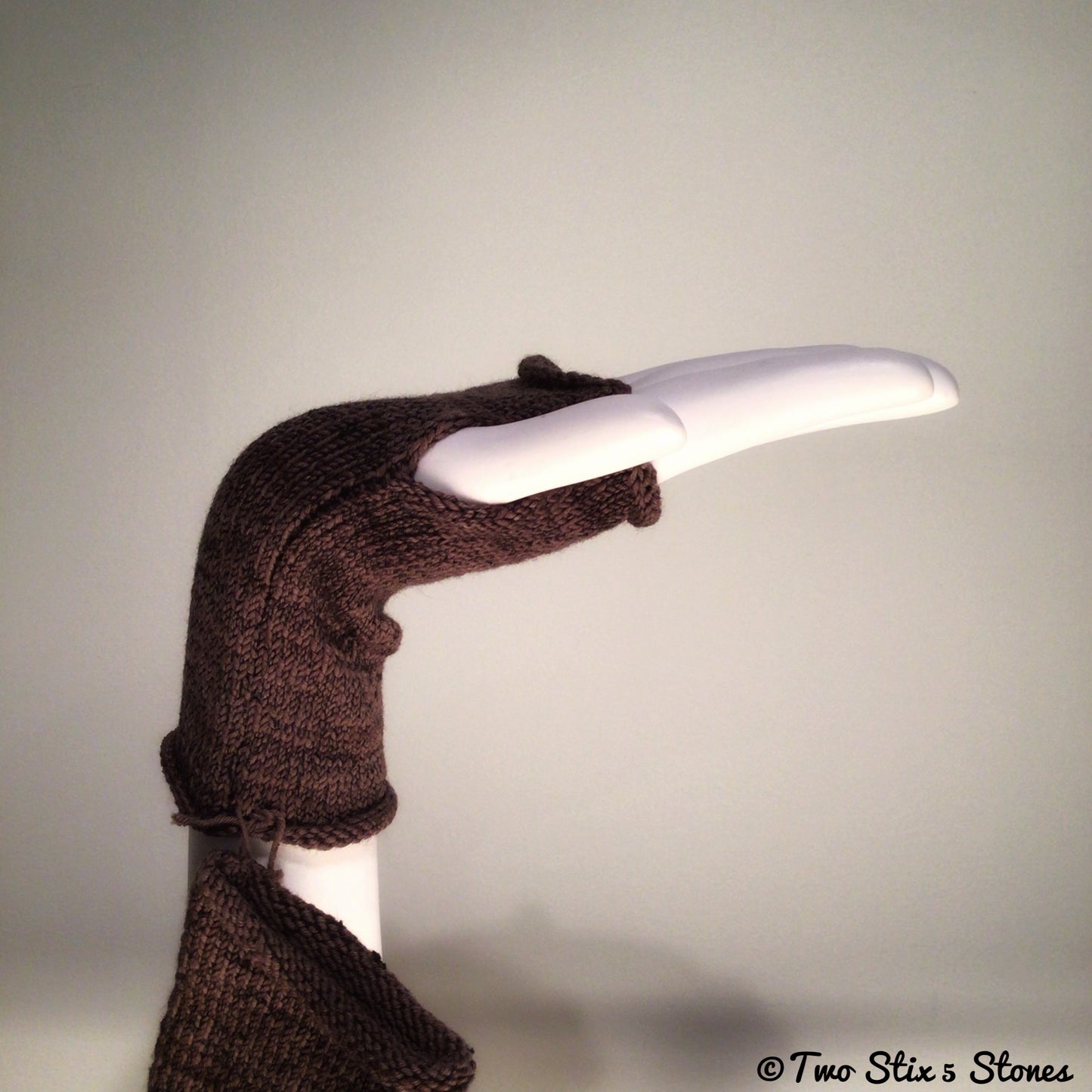 Chocolate Fingerless Gloves