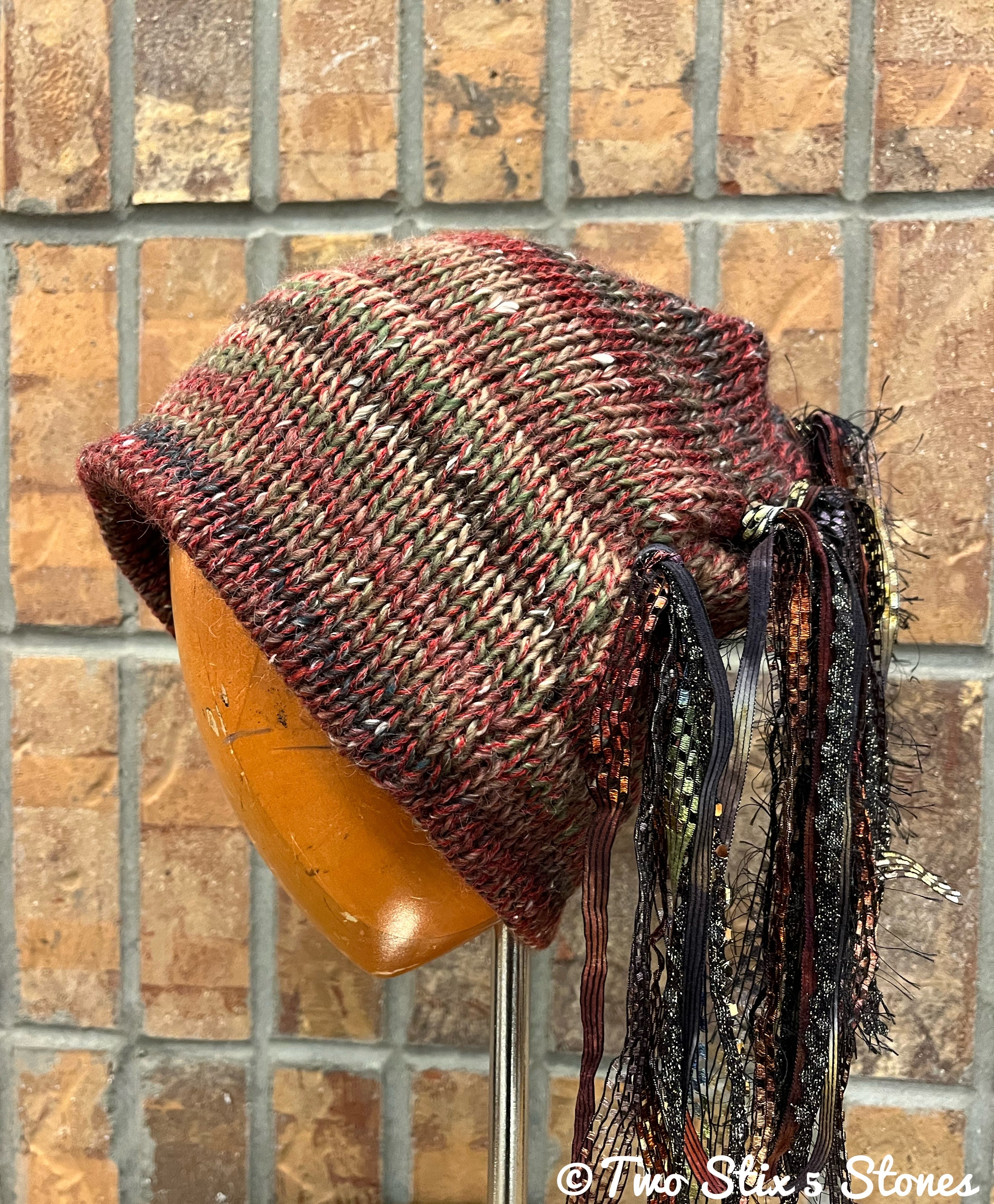 Variegated Tweed Signature *Funky Chic* Slouchy Beanie